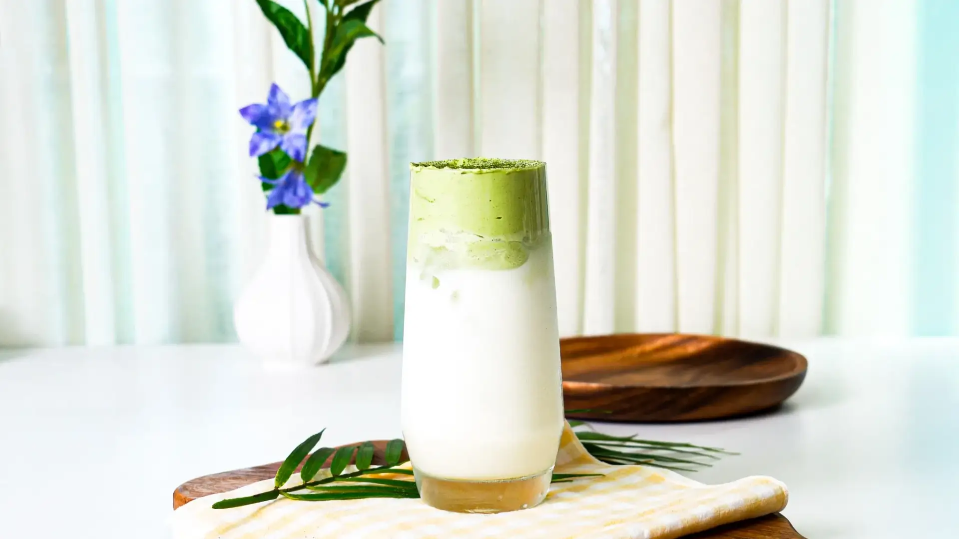 Korean-Style Matcha Salt Cream Latte