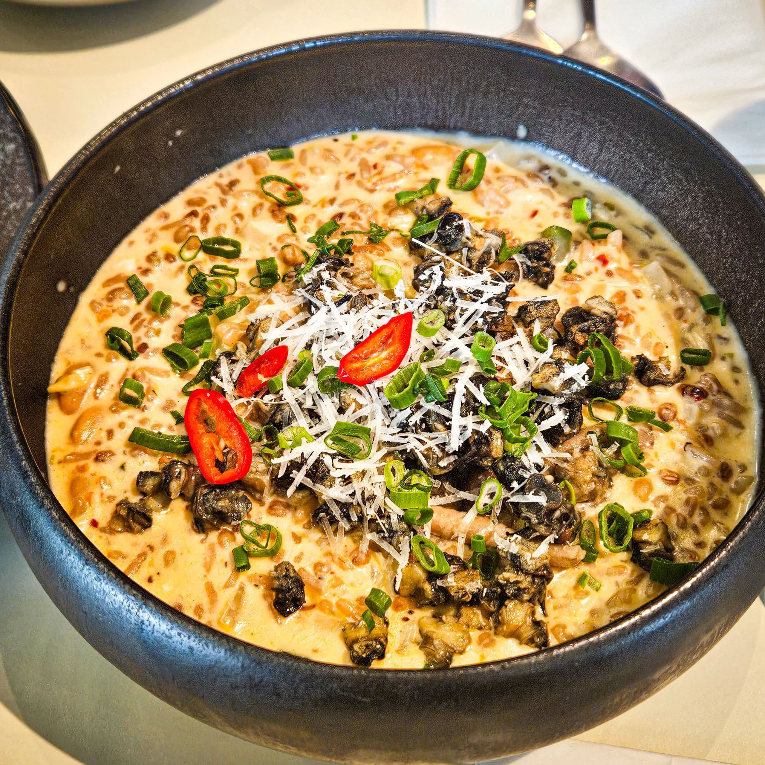 I tried doenjang risotto at Starfield Suwon!