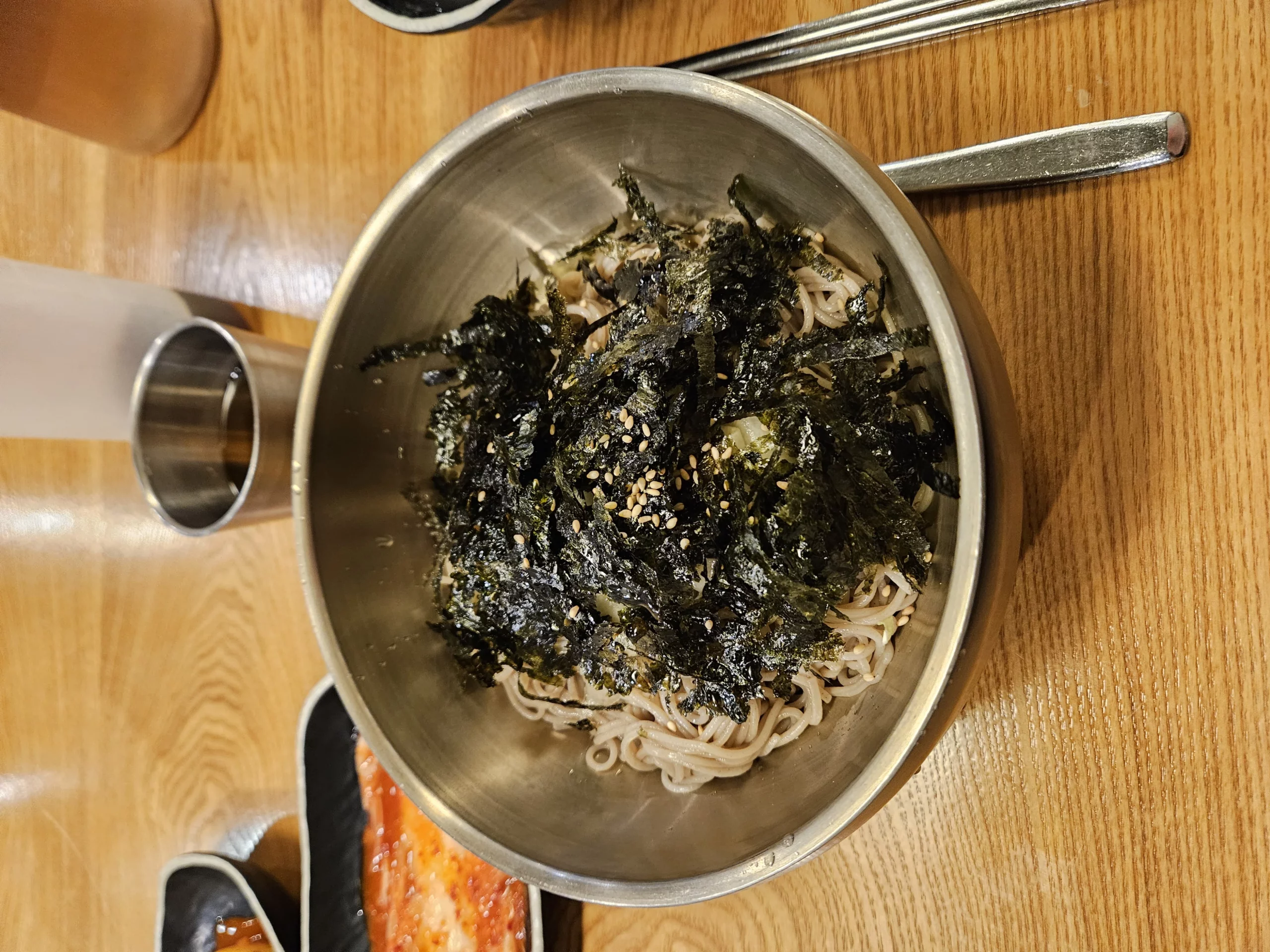 The rich, nutty aroma of perilla oil still lingers on my palate.