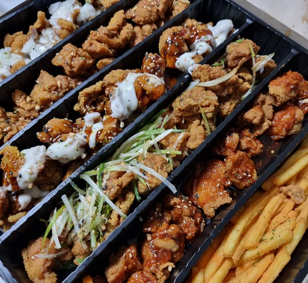 Tasting a variety of chicken flavors