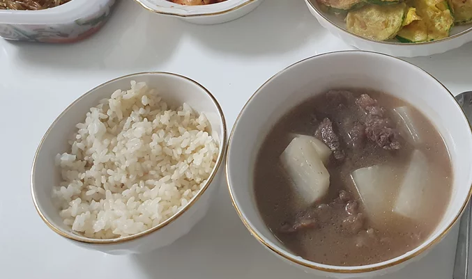 Beef and radish soup