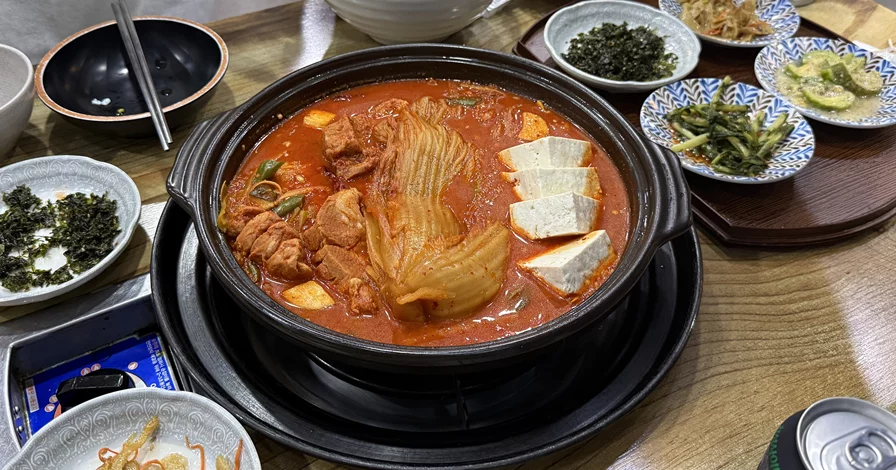 Kimchi stew from Korea