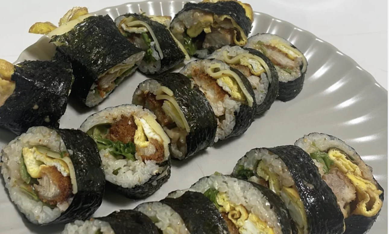 pork cutlet gimbap