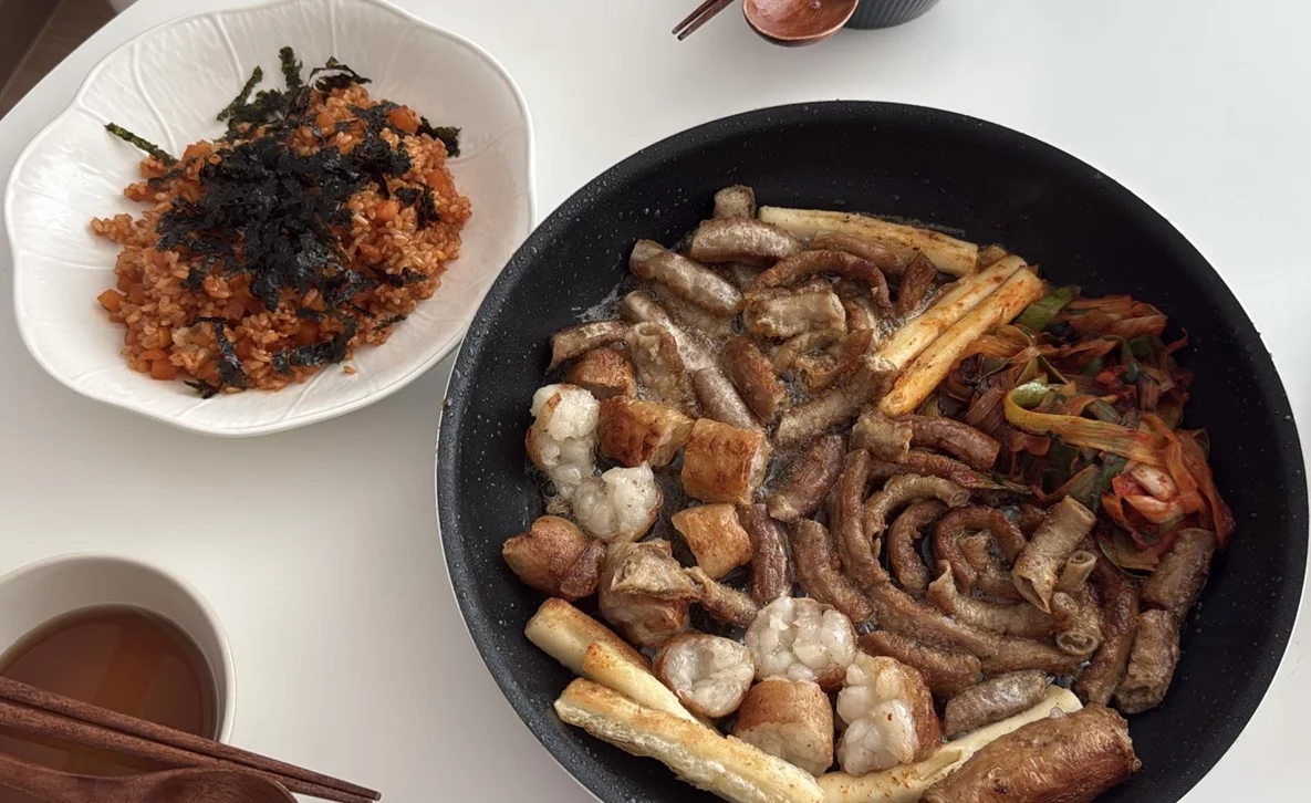 grilled gopchang and daechang at home