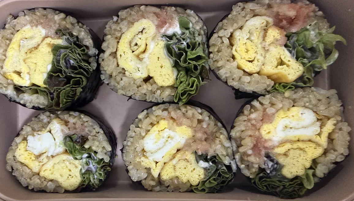 Egg and Pollock Roe Gimbap
