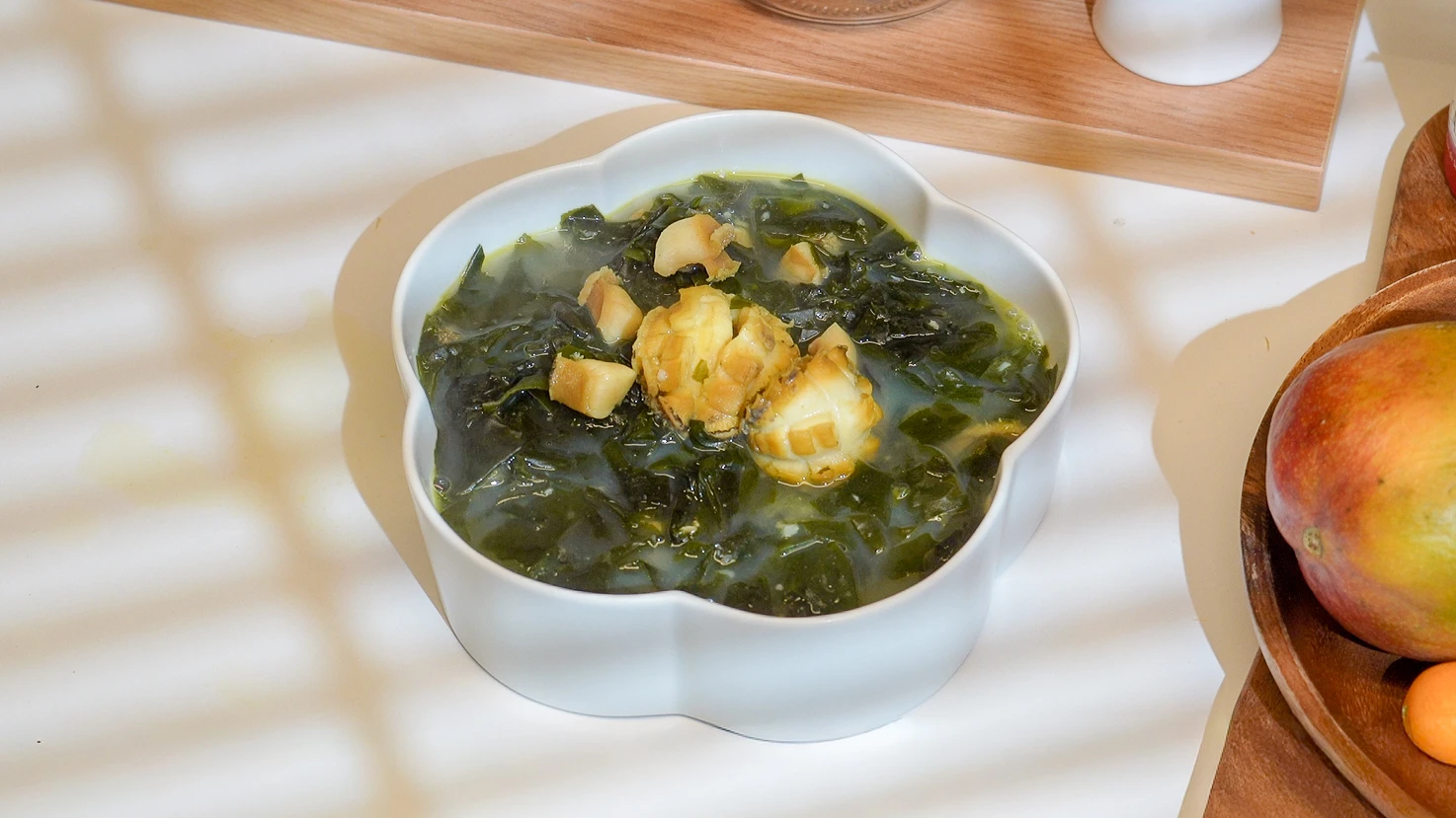 Korean Abalone Seaweed Soup (Jeonbok Miyeok-guk)