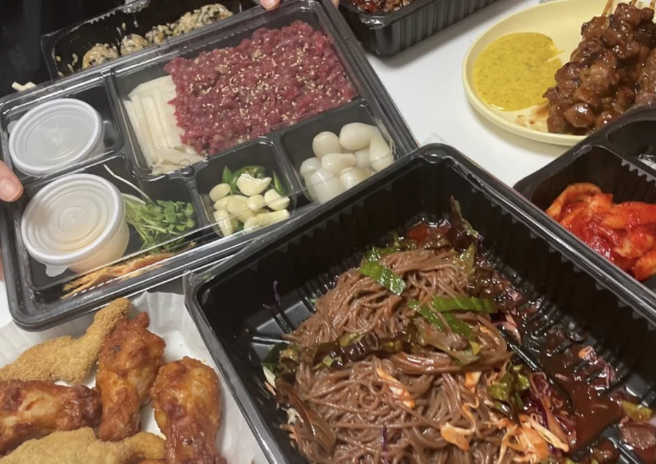 a party with friends